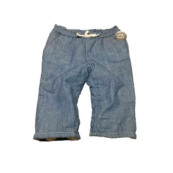 Gap Baby Denim Fleece Lined Jeans 6/12 Months - Picture 1 of 4